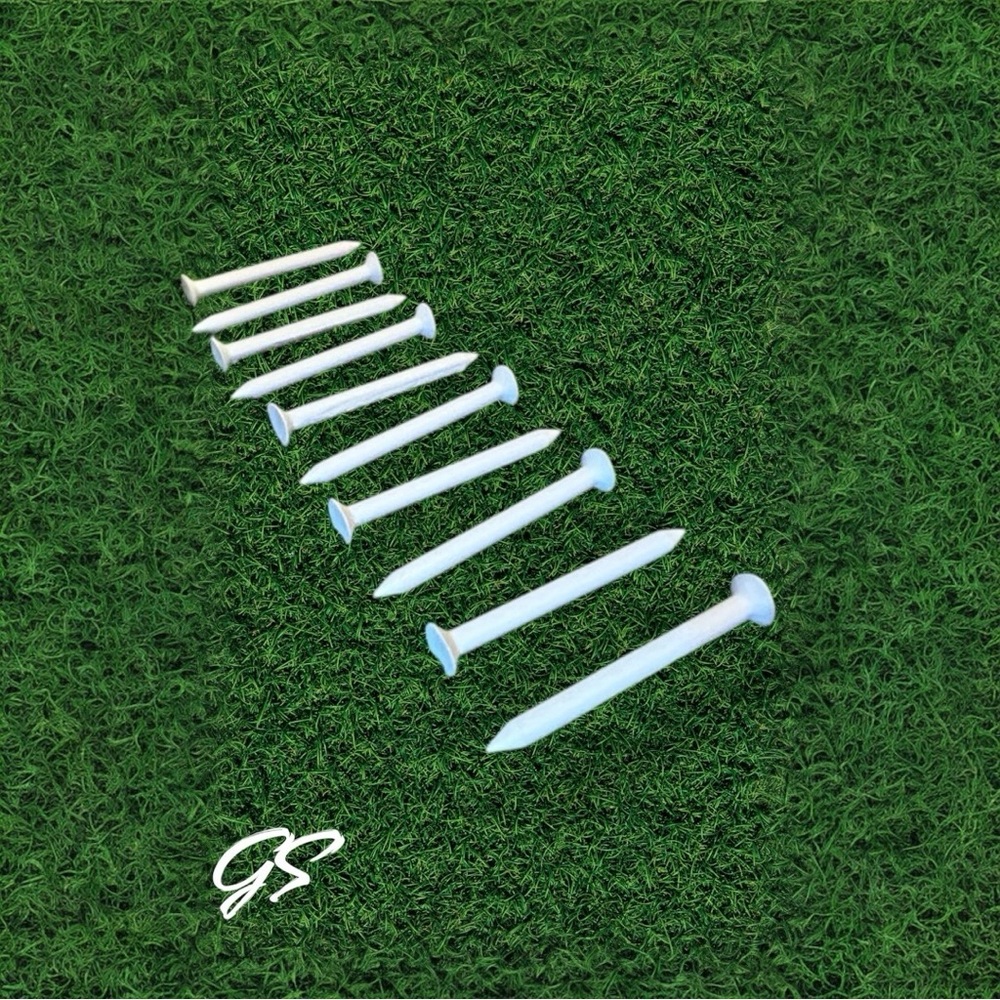 Set of White Golf Tees HANDMADE with LOVE